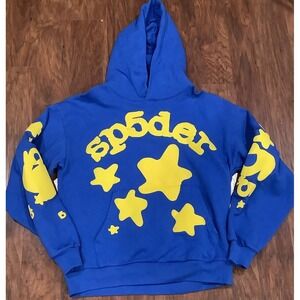 Sp5der TC5 Beluga Hoodie Blue